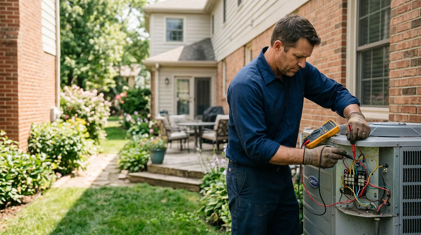 HVAC technician working near Belfield, ND
